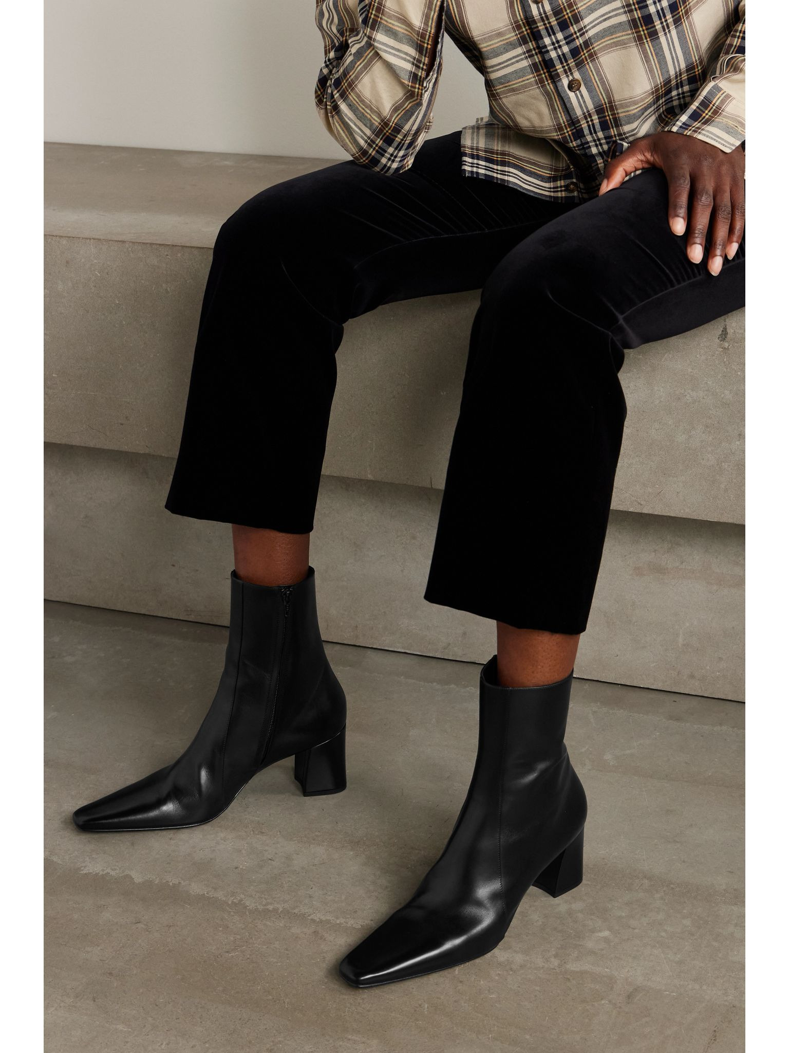 Rainer leather ankle boots Black - 2