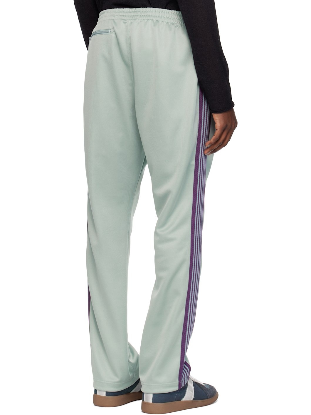 Green Narrow Track Pants - 3