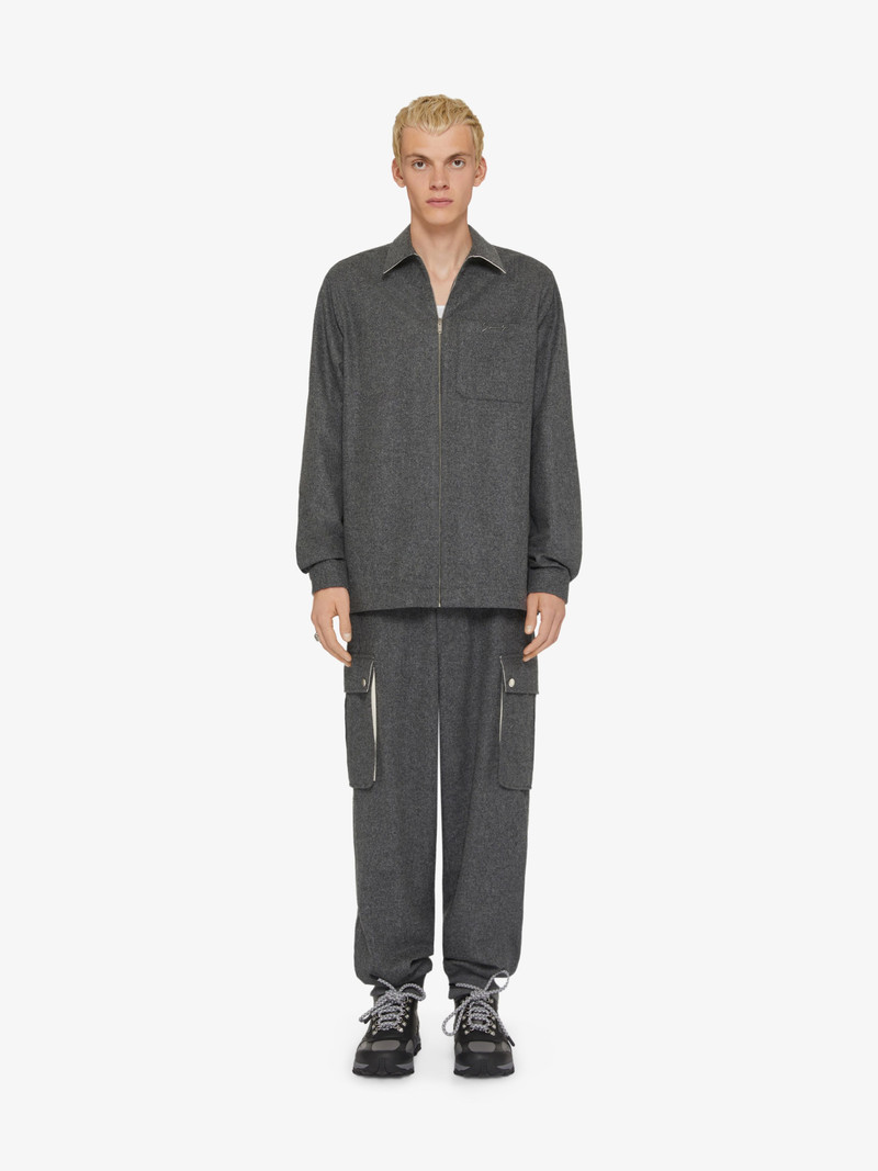 Givenchy ZIPPED SHIRT IN WOOL outlook