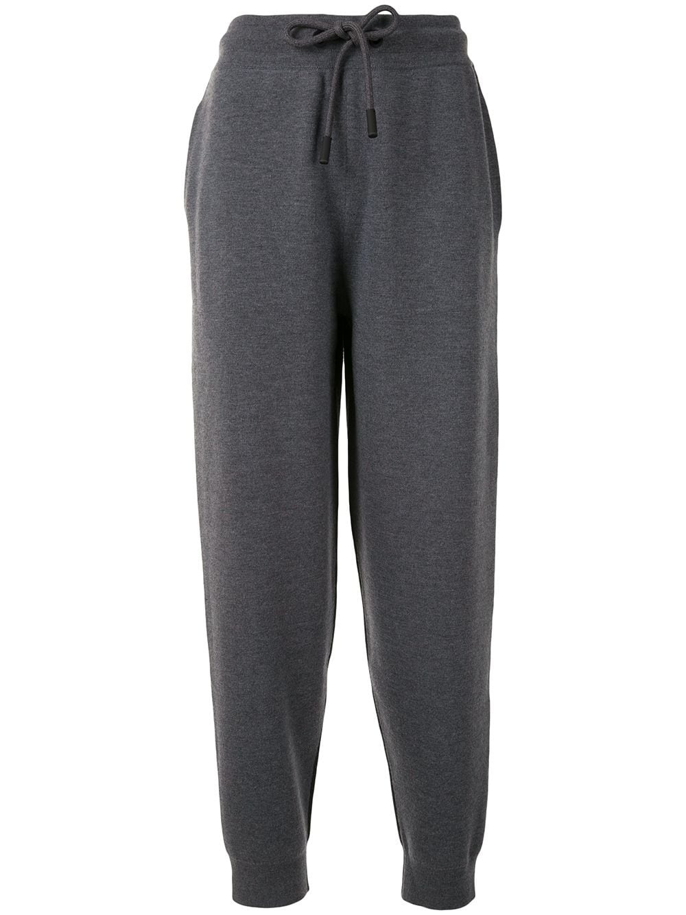 drawstring waistband track pants - 1