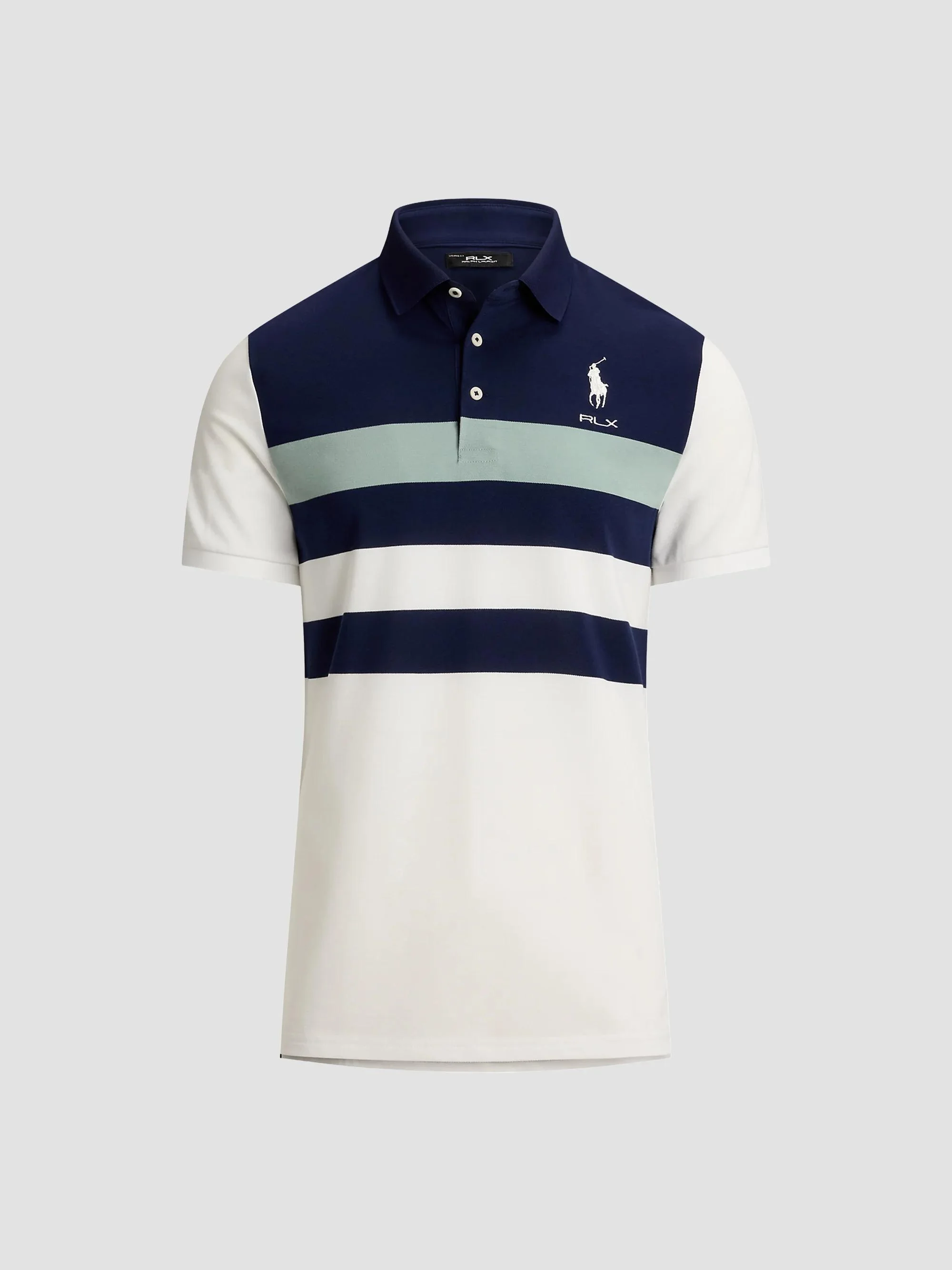 Men's Tailored-Fit Performance Polo Shirt - Refined Navy Multi - 1