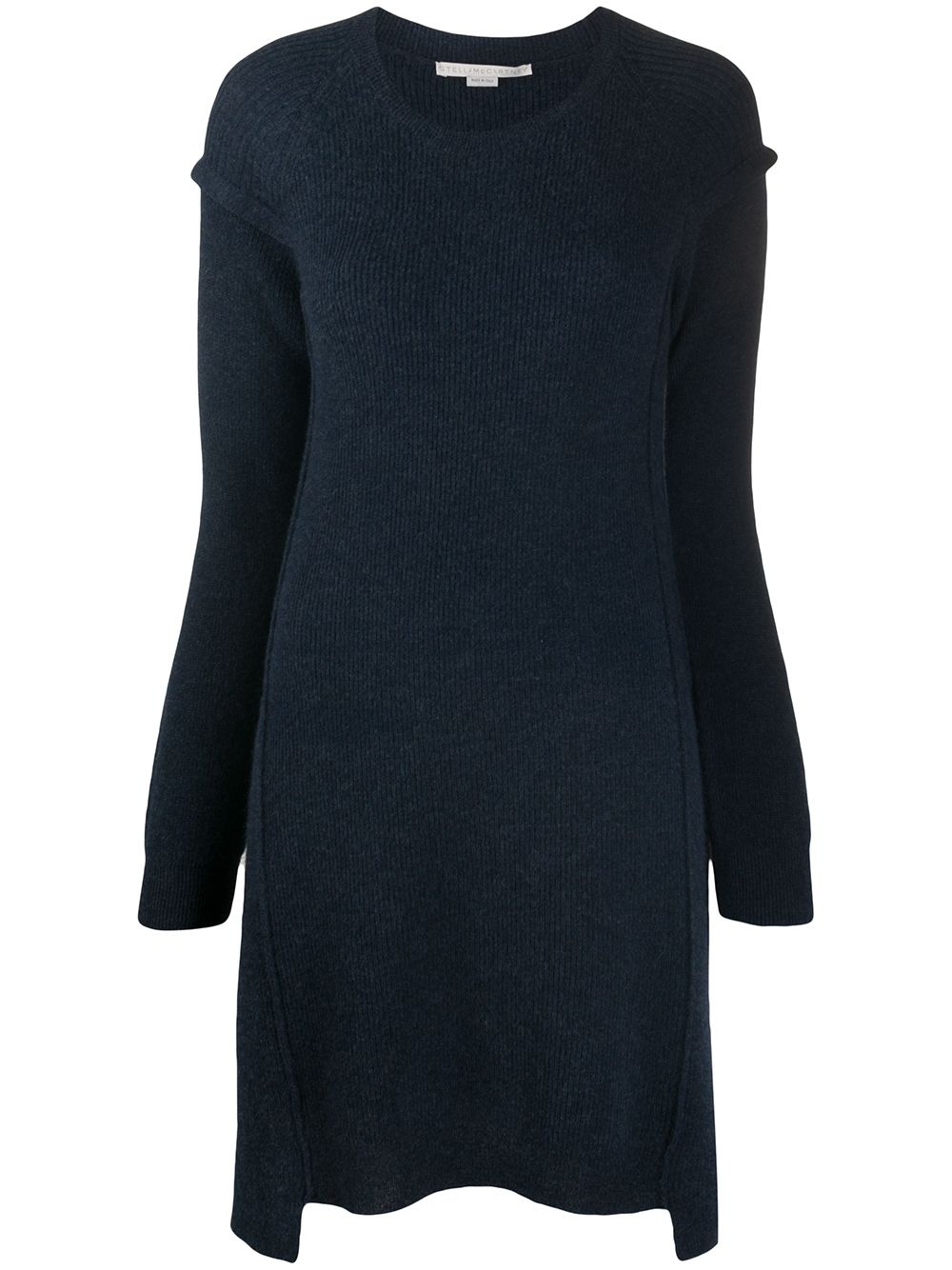 loose drop-shoulder knit dress - 1