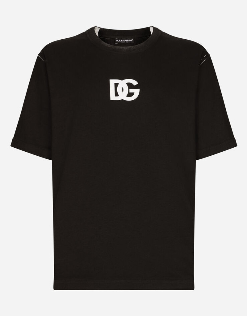 DG logo print cotton T-shirt 1