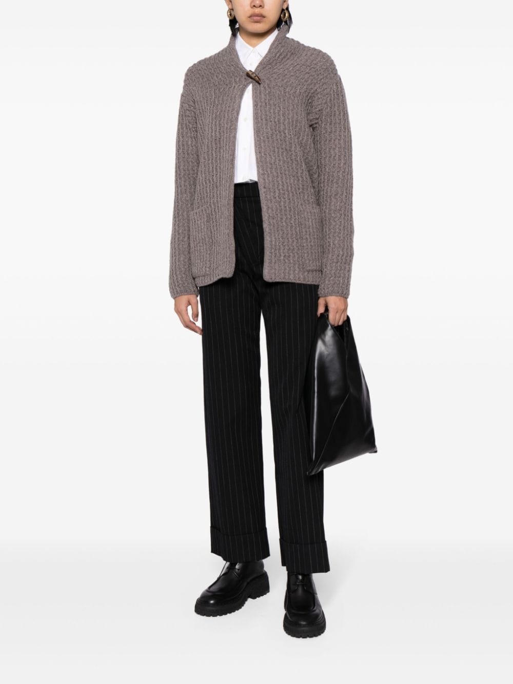 chunky-knit virgin wool cardigan - 2