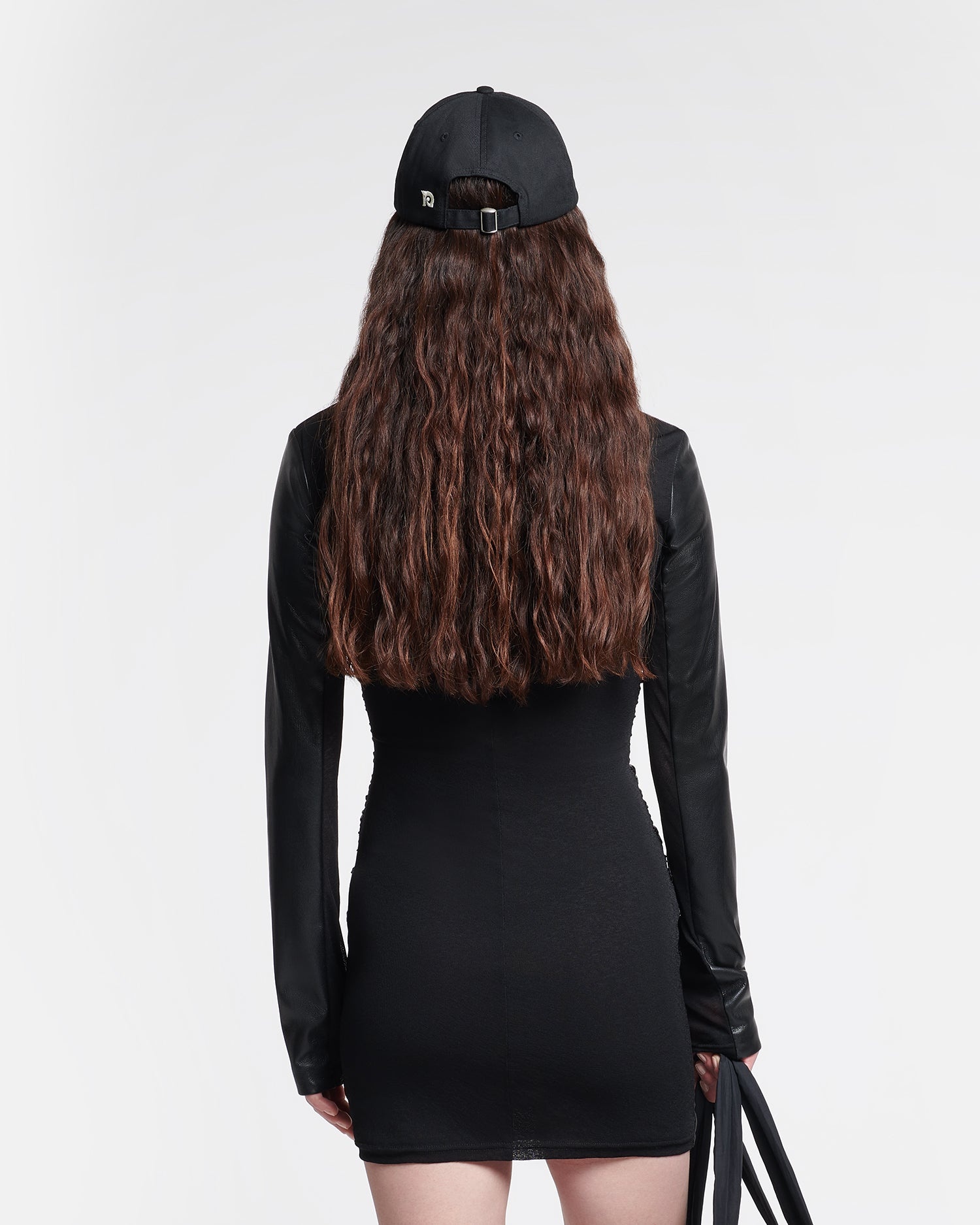 Ruched Okobor™ Alt-Leather Mini Dress - 5