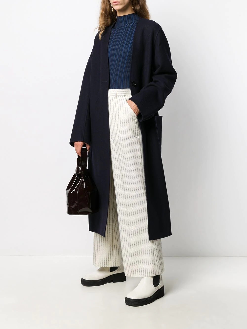 cashmere oversized cardigan coat - 2