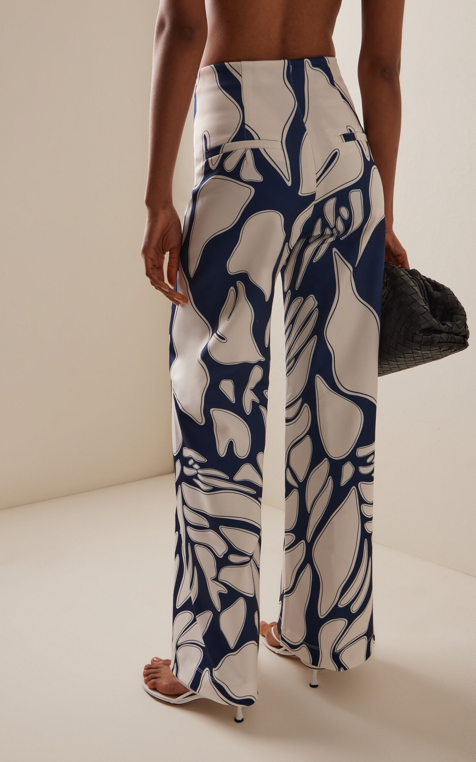 Luz De Si Scuba Wide-Leg Pants navy - 4