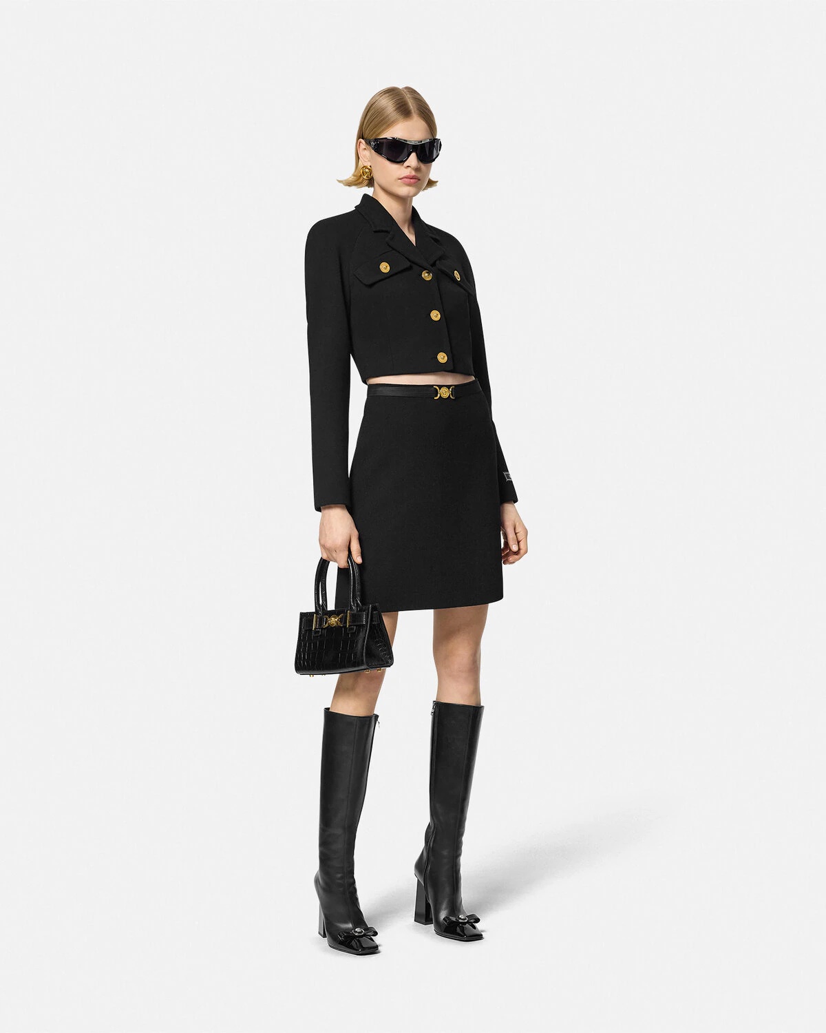 Medusa '95 Wool-Blend A-line Skirt - 2