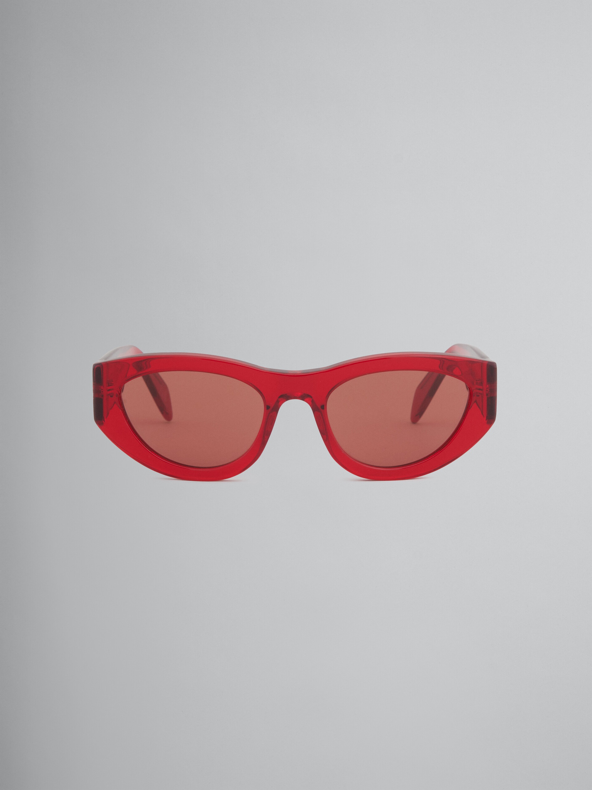 RED ACETATE RAINBOW MOUNTAINS SUNGLASSES - 1