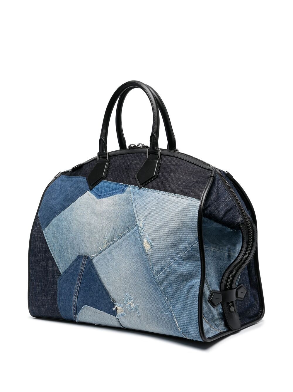 denim patchwork holdall - 3