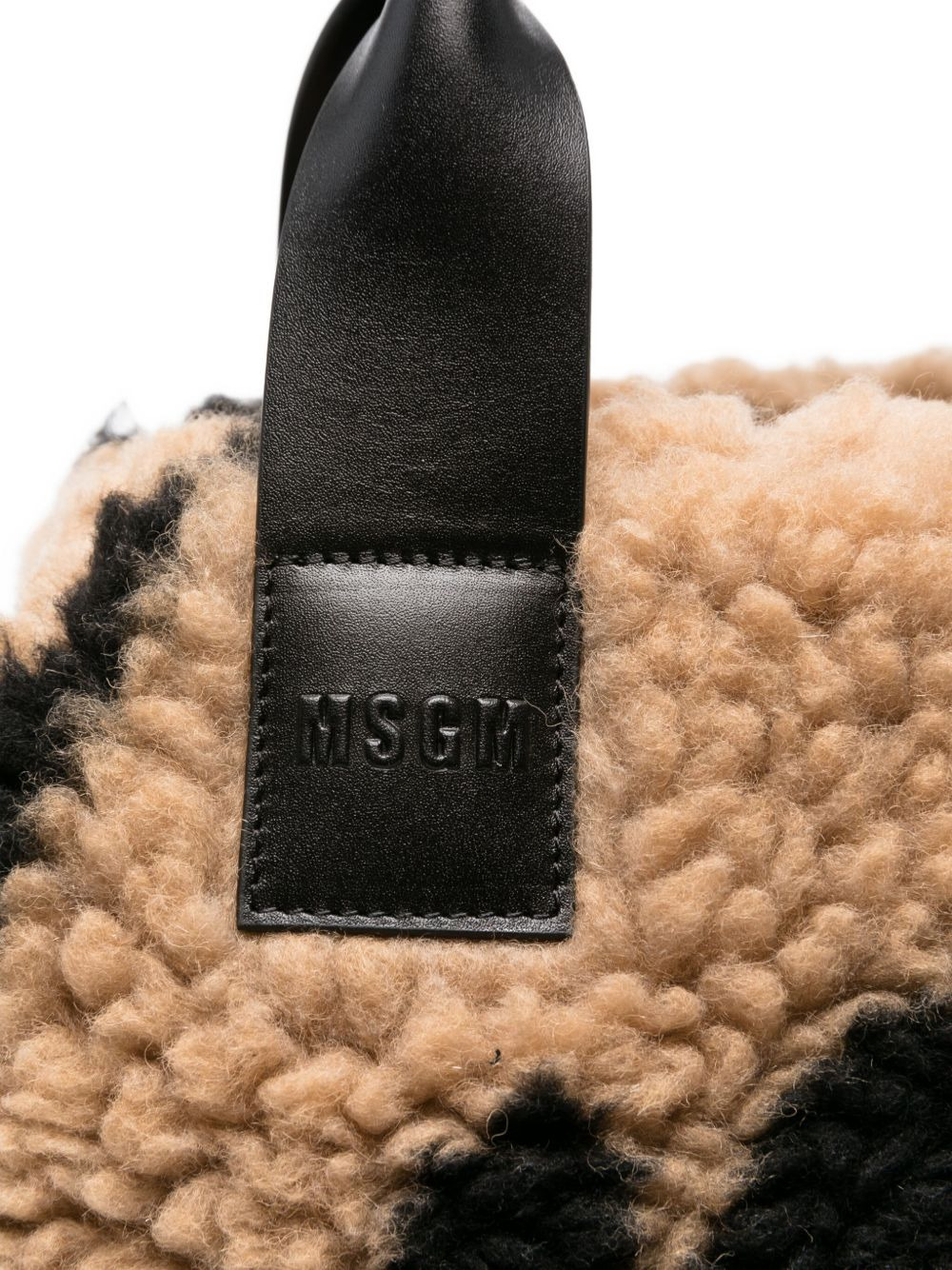 medium faux-fur tote bag - 4
