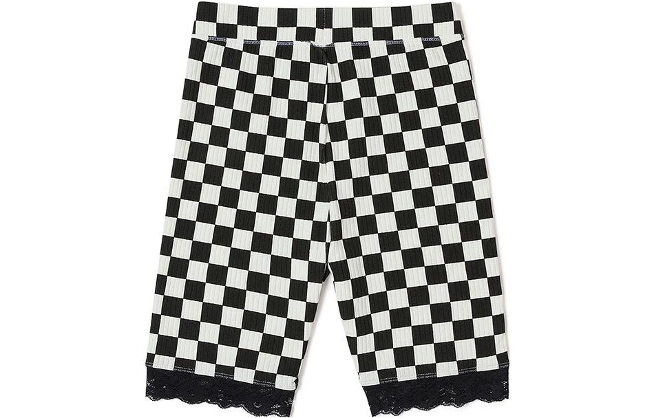(WMNS) Vans Oversized Floral Legging Shorts 'Black' VN00074SBLK - 2