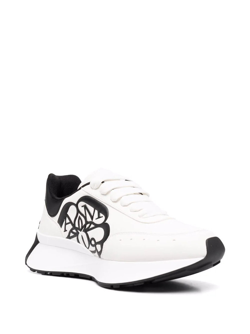 Alexander McQueen Oversized logo-embossed  sneakers outlook