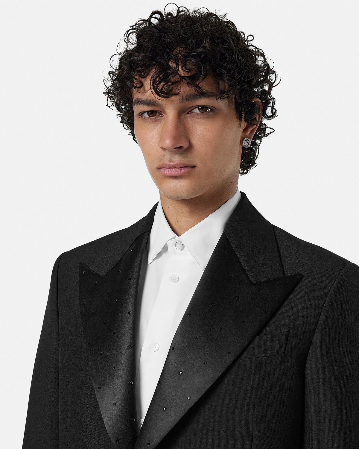 Crystal Mohair-Blend Single-Breasted Blazer - 3