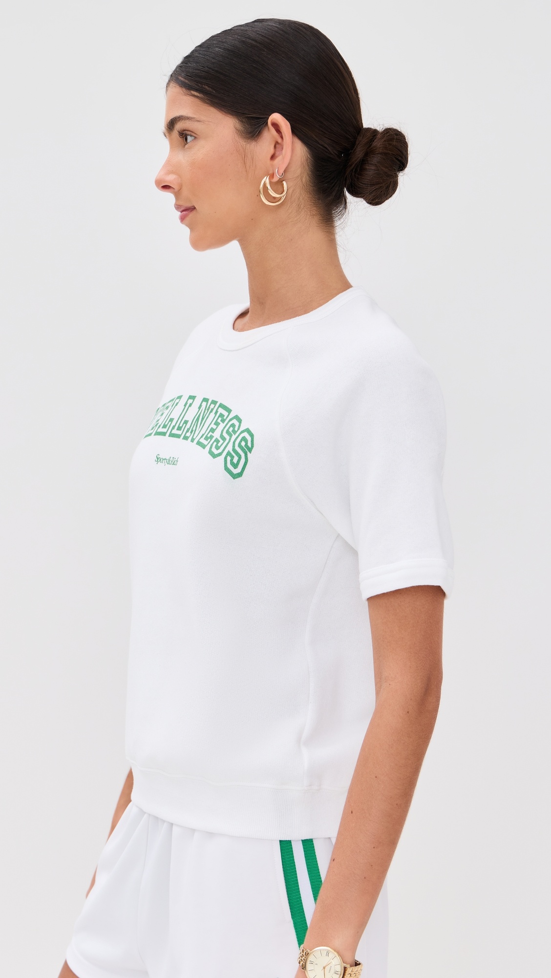 Wellness Ivy Flocked Short Sleeve Crewneck Sweatshirt - 3