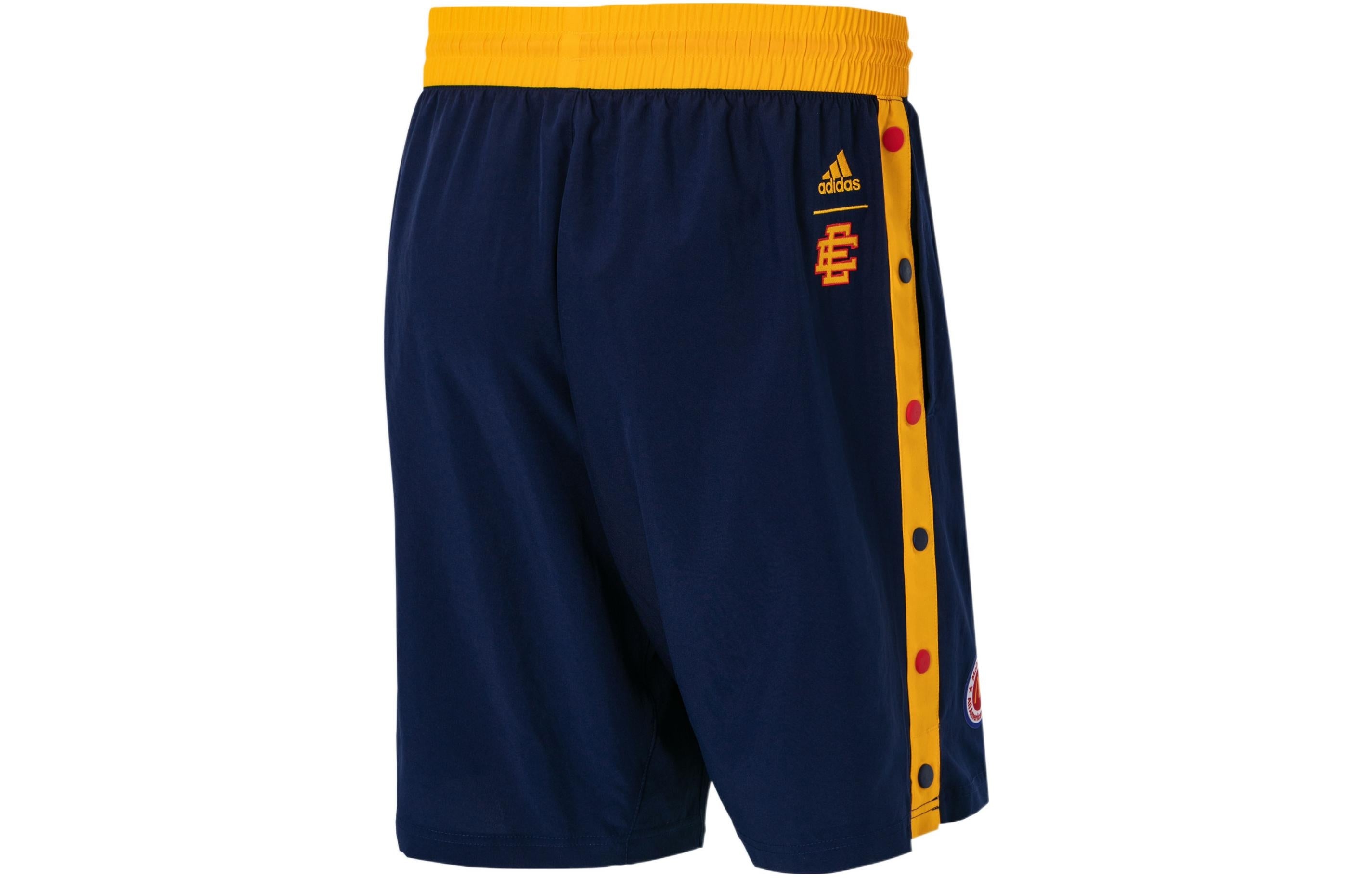 Men's adidas Ee Mcd Short2 Side Lacing Large Logo Basketball Shorts Navy Blue HB0738 - 2