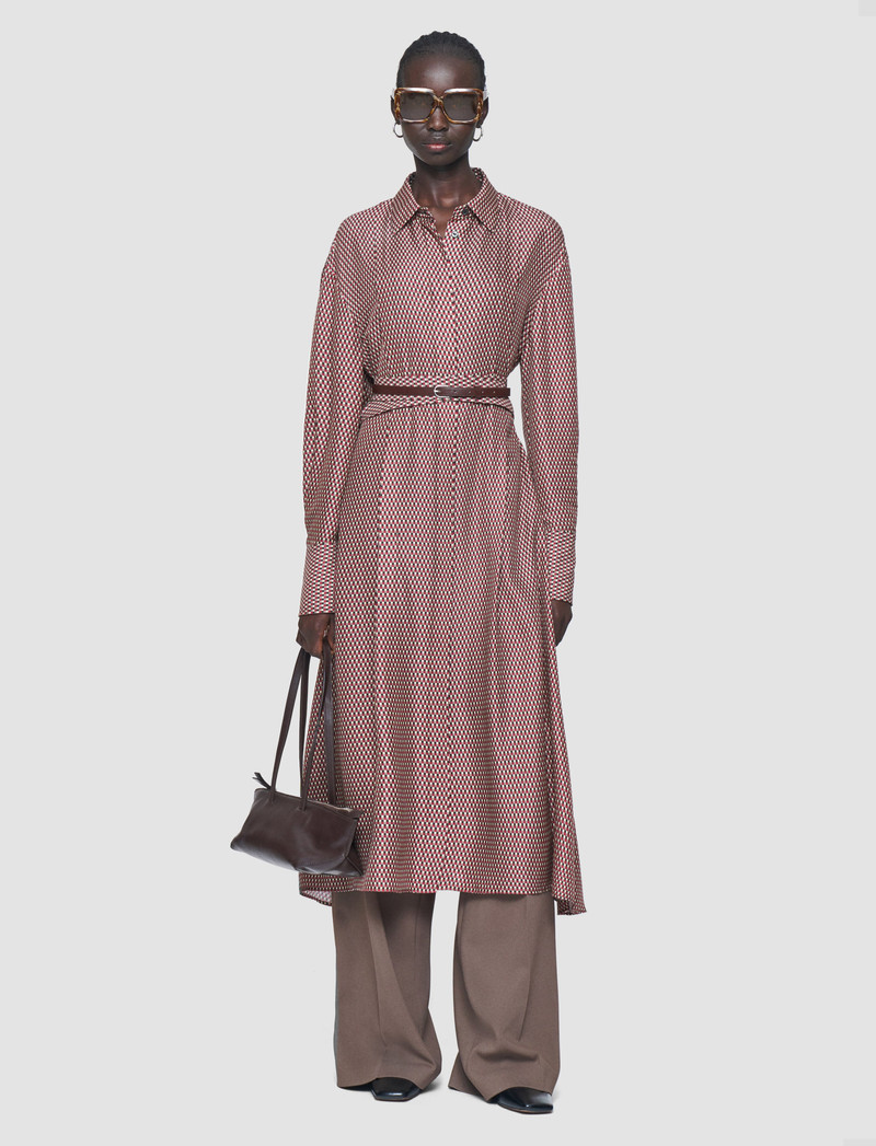JOSEPH Orlan Printed Silk Blend Dress outlook
