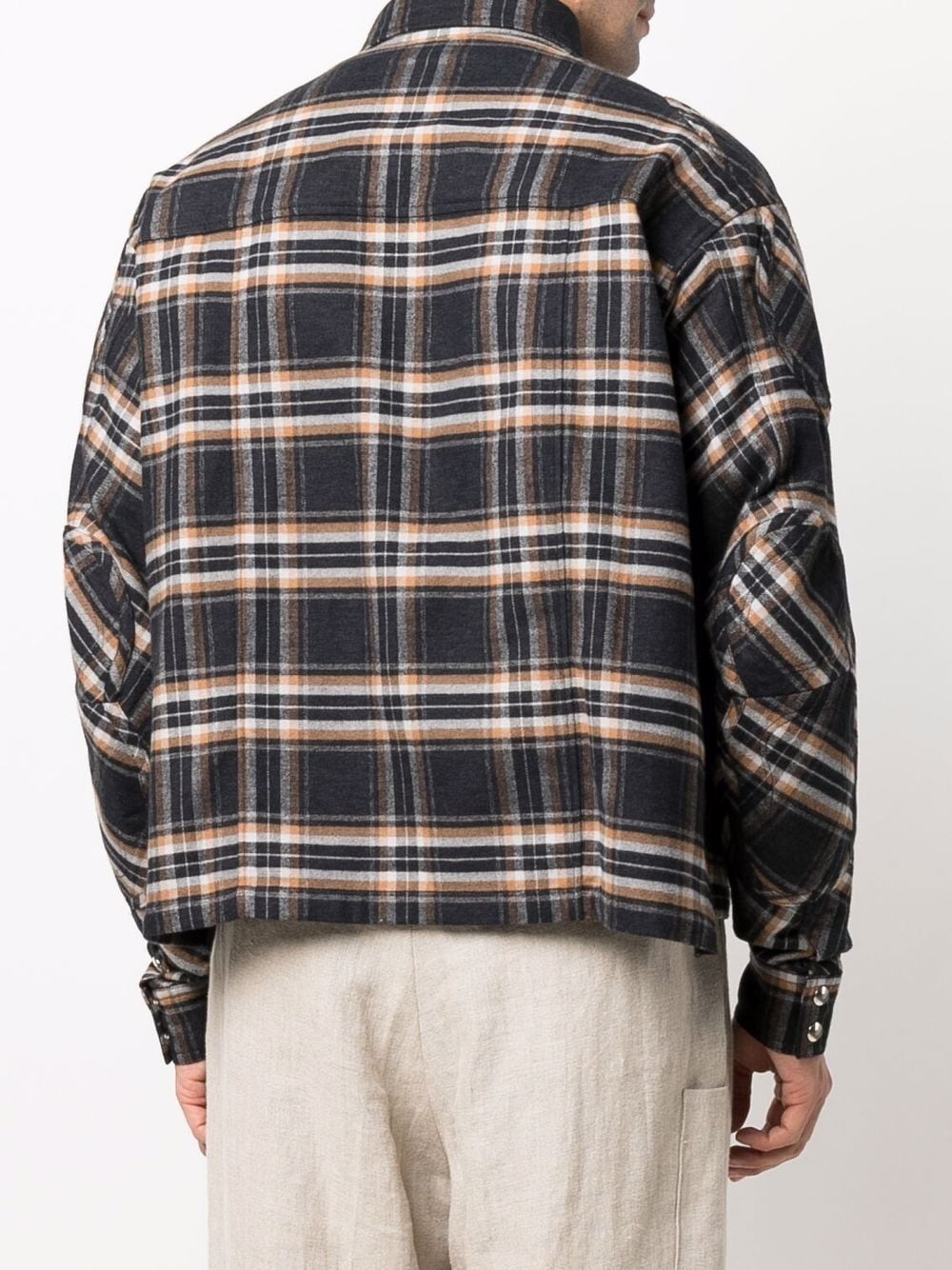 check pattern flannel shirt - 4
