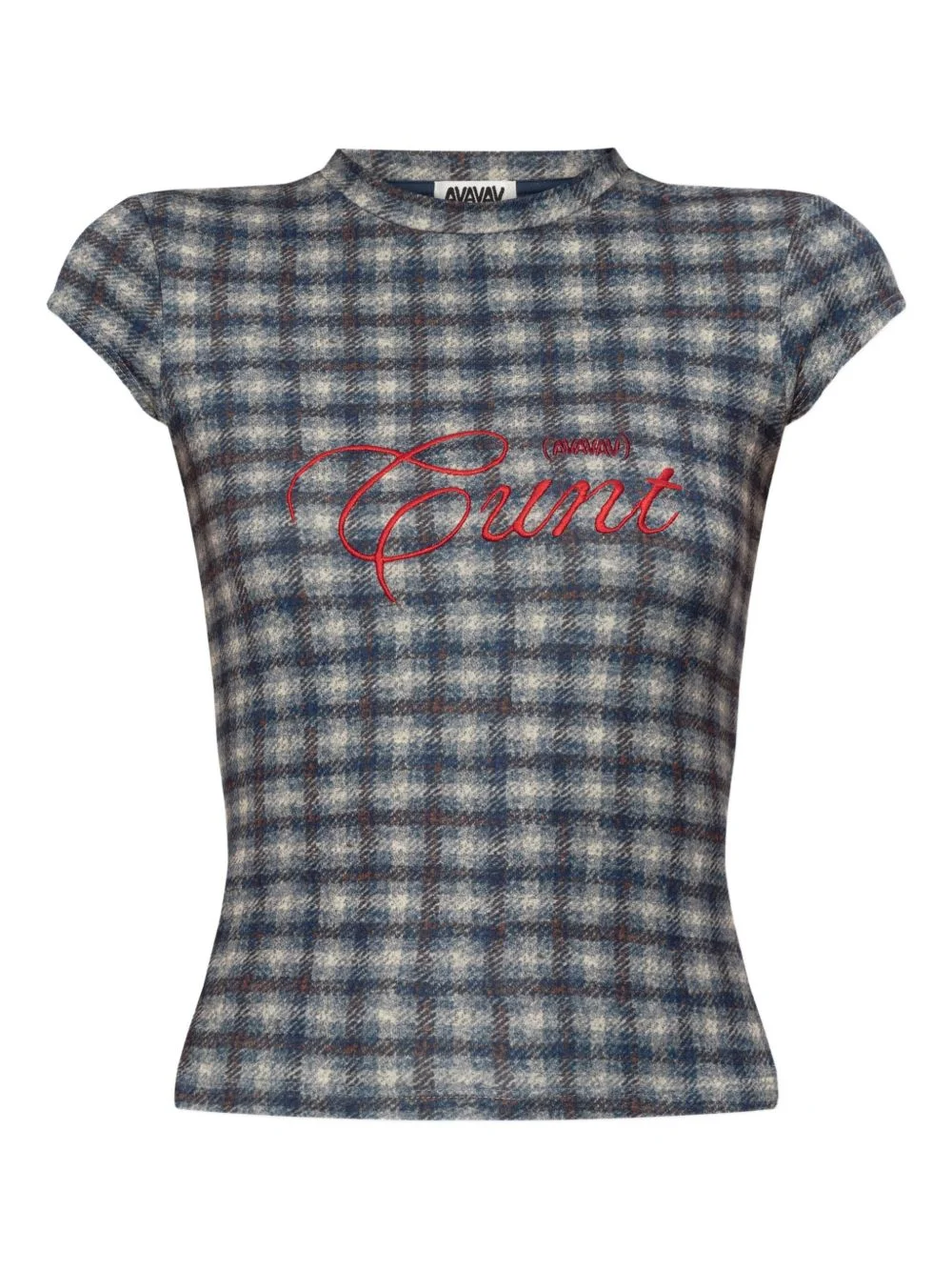 plaid T-shirt - 1