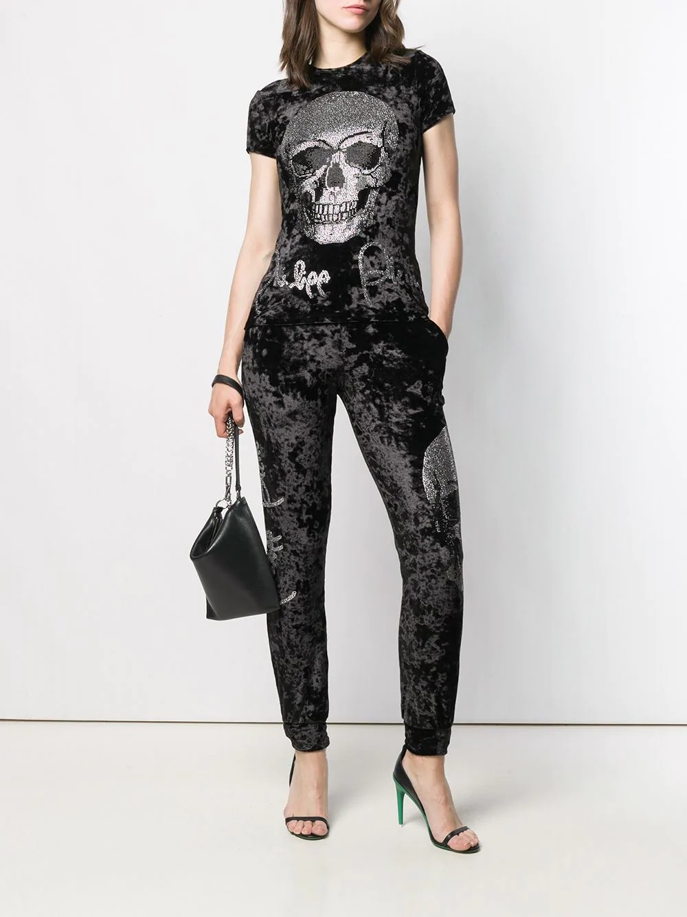 skull print T-shirt - 2