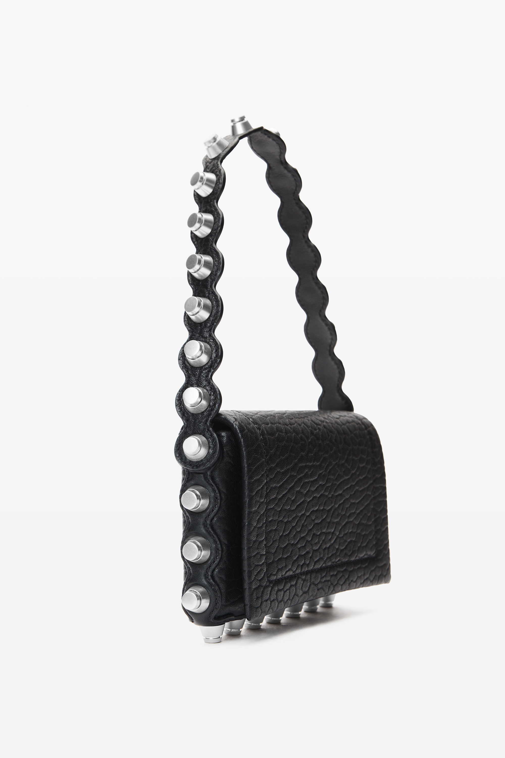 Roz Wallet in Leather with Crossbody Strap - 2