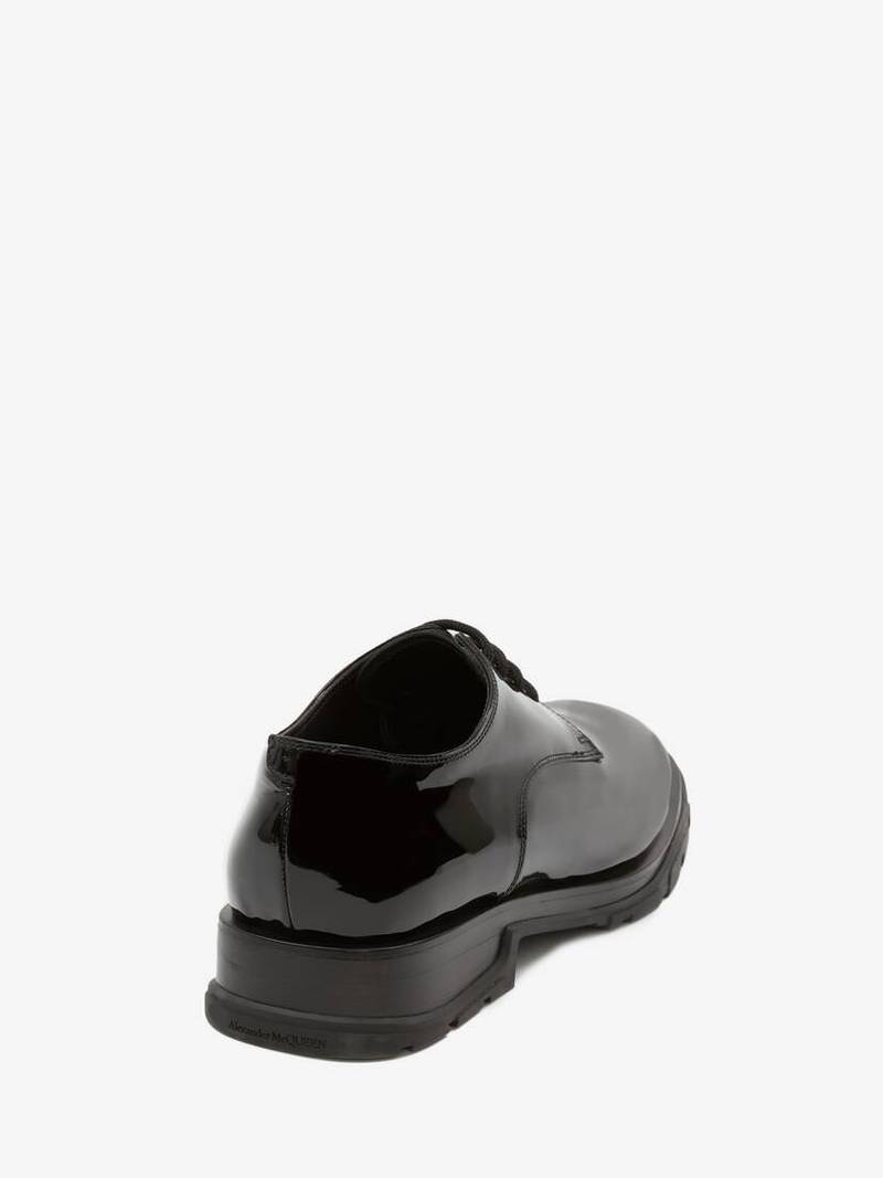 Alexander McQueen Slim Tread Lace-up in Black outlook
