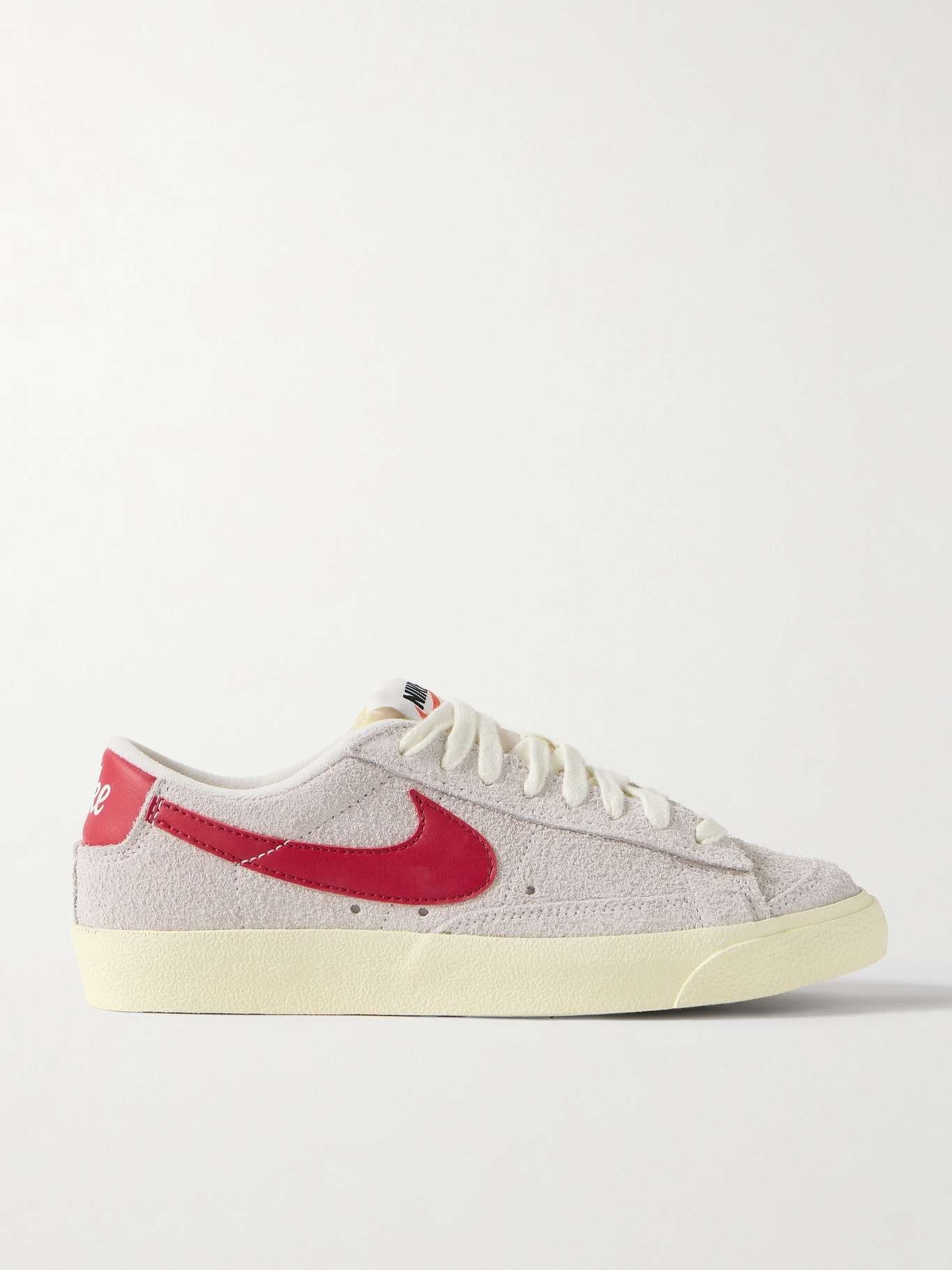 Blazer Low ’77 Vintage leather-trimmed brushed-suede sneakers - 1