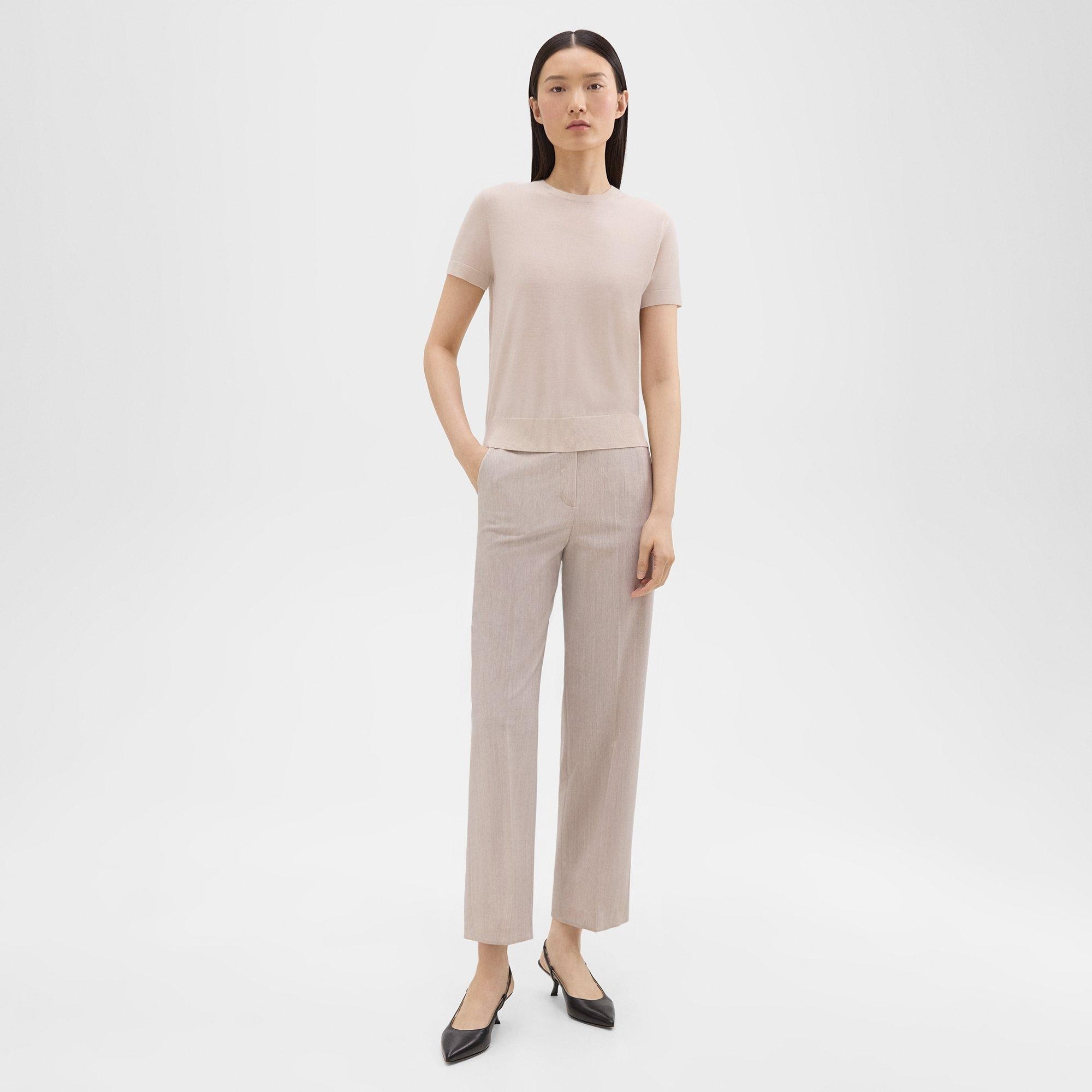 High-Waist Straight-Leg Pant in Good Wool - 2