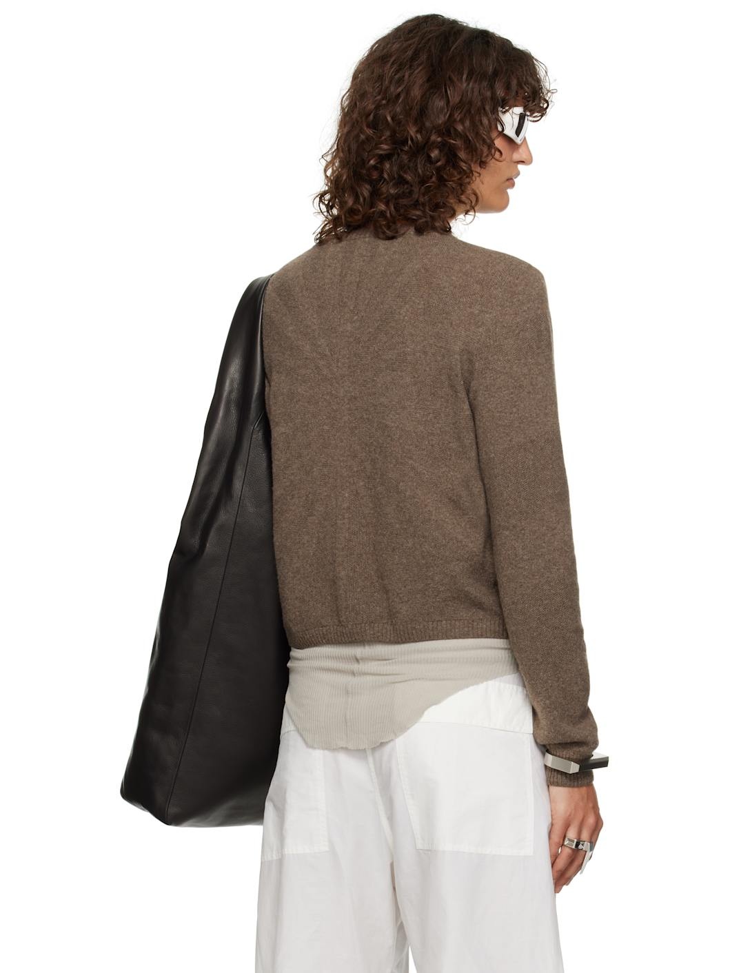 Moncler + Rick Owens Gray Biker Level Round Neck Sweater - 3