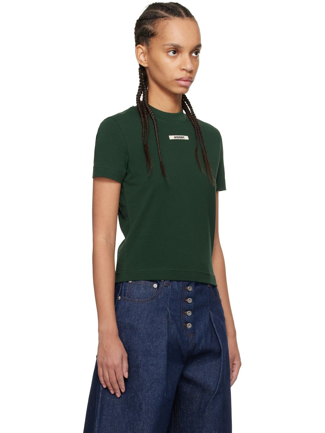 Green 'The Gros Grain' T-shirt - 2