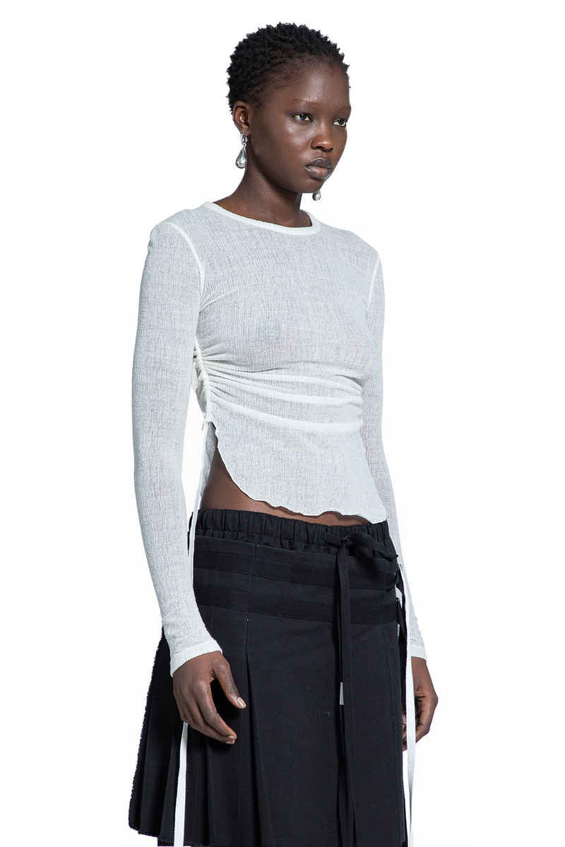 Ann Demeulemeester Oke Long Sleeve Crop Top outlook