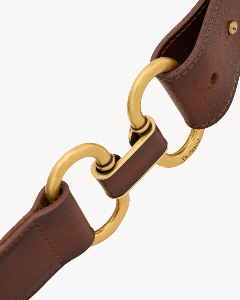 DOUBLE RING BELT IN LEATHER 3