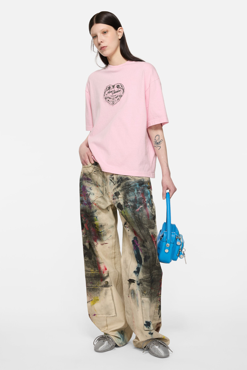 Acne Studios Logo t-shirt - Baby pink outlook