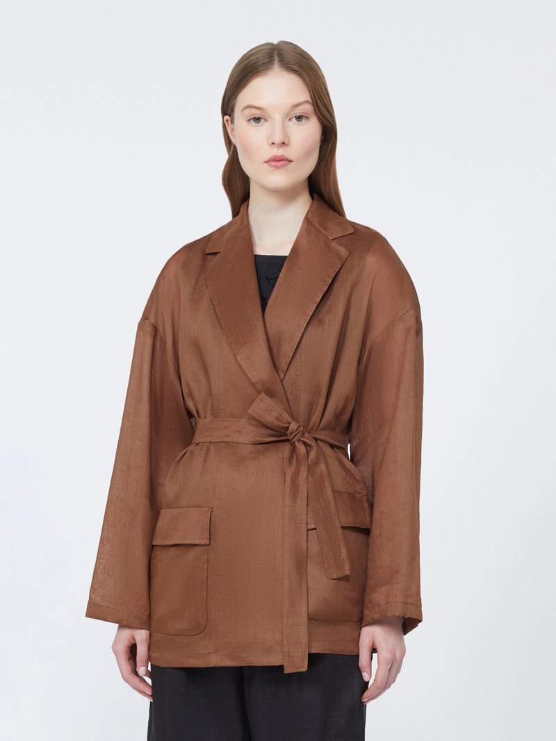 FATTO Ramie canvas jacket - CLAY 3