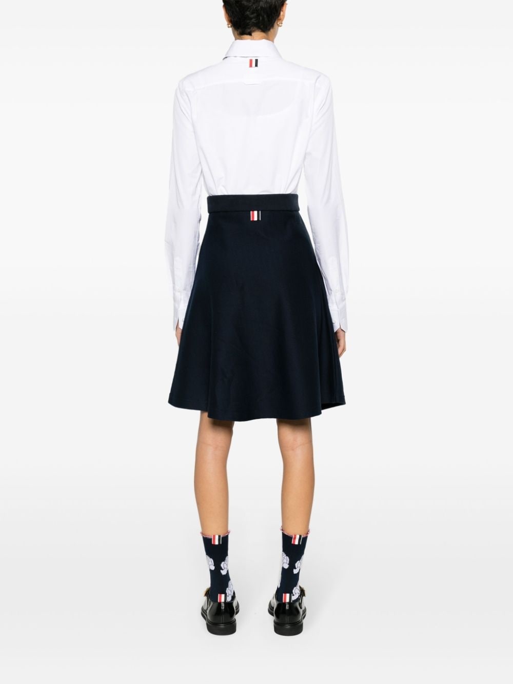 flared knitted skirt - 4