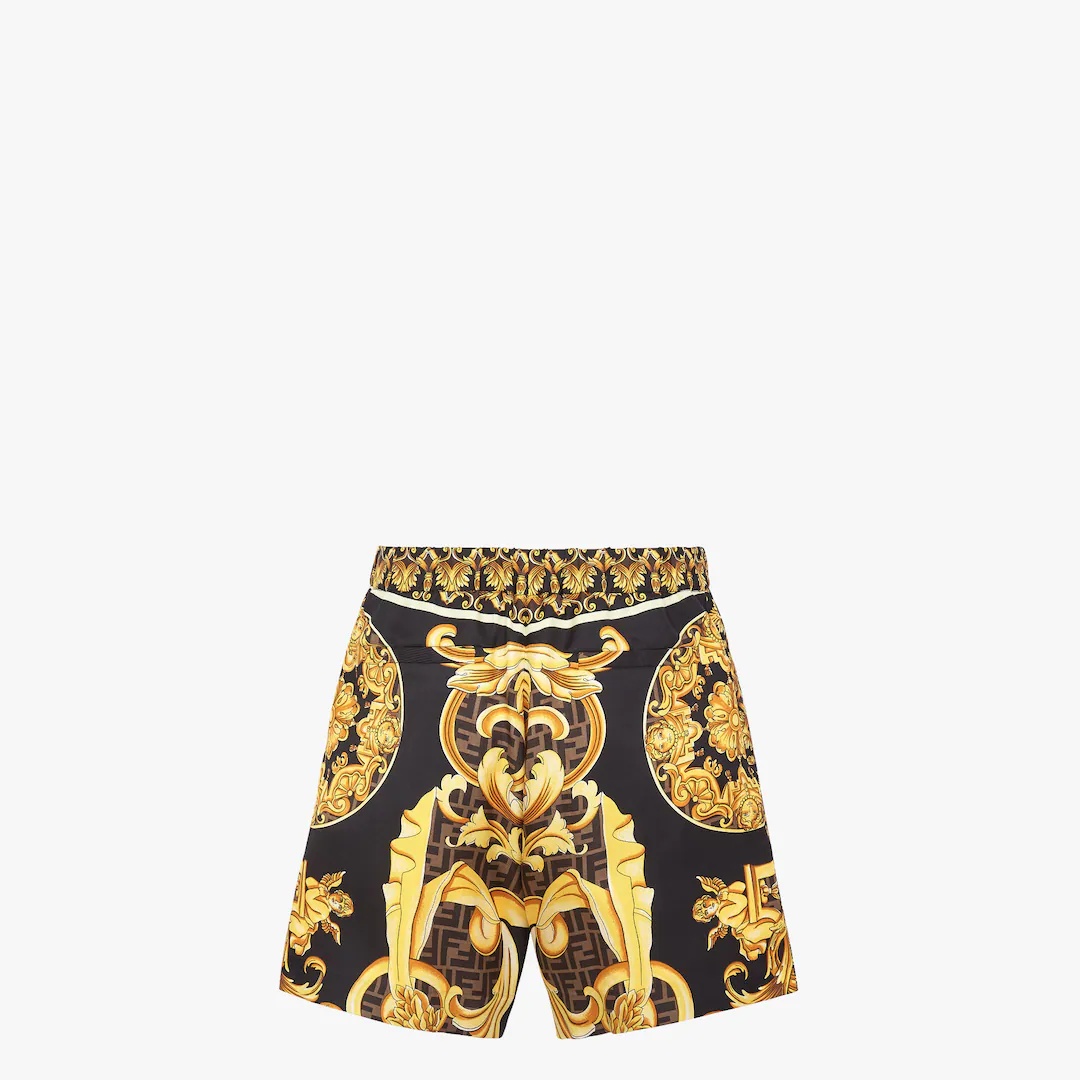 Fendace multicolor silk pants - 2