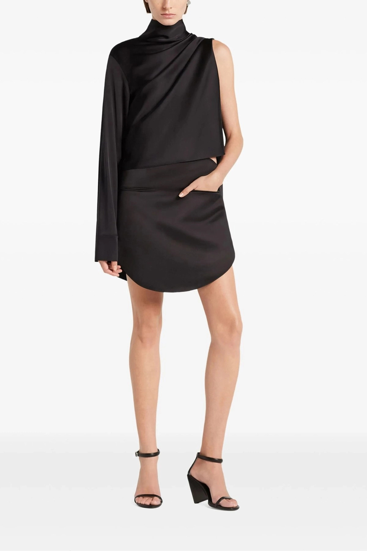 'Circle Satin' skirt - 2