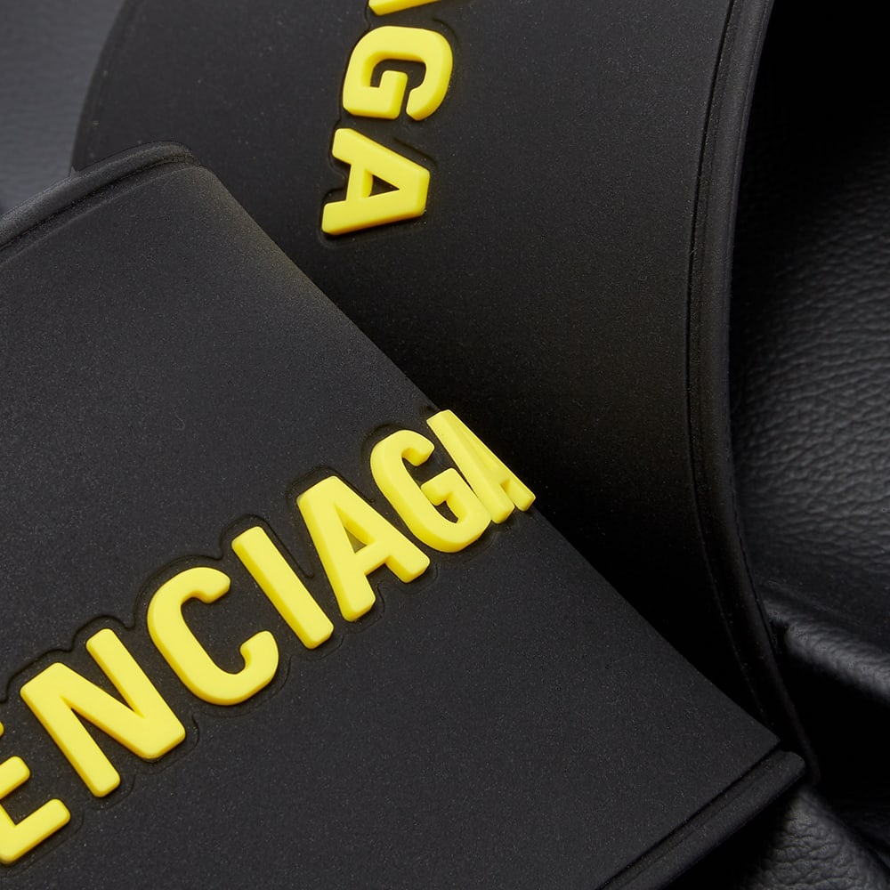 Balenciaga Rubber Logo Pool Slide - 4