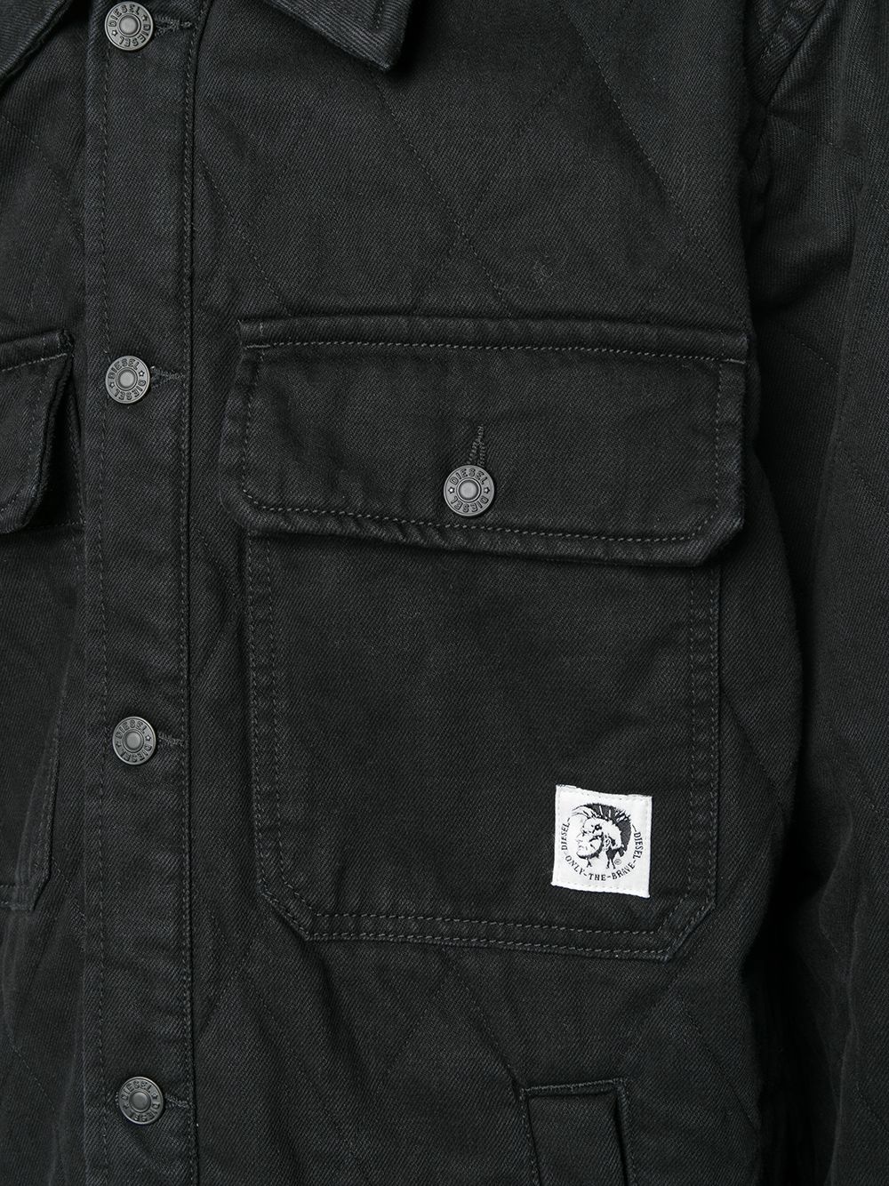 detachable quilted overshirt - 5