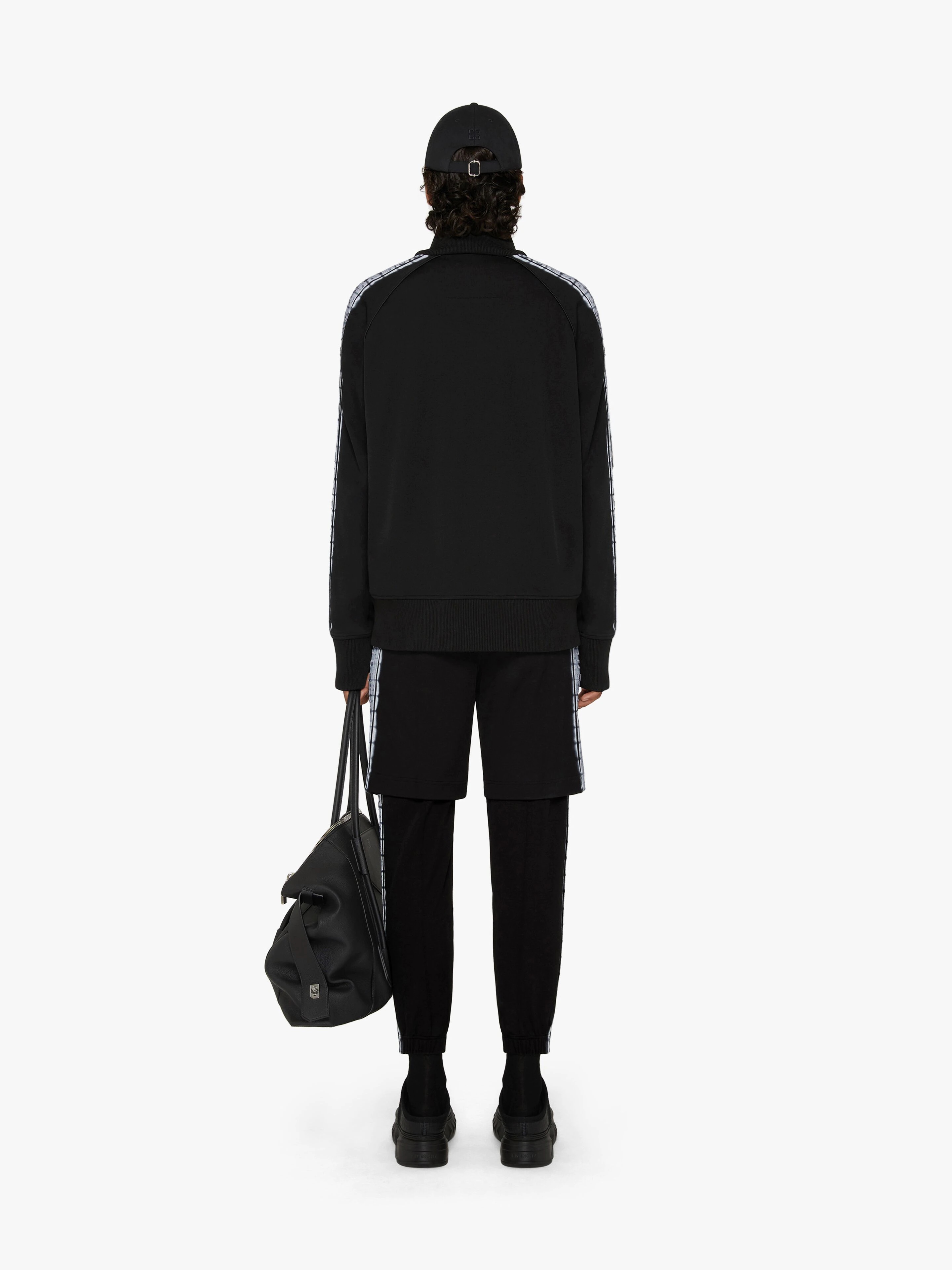 OVERSIZED JOGGER JACKET WITH TAG EFFECT 4G GIVENCHY WEBBING - 4