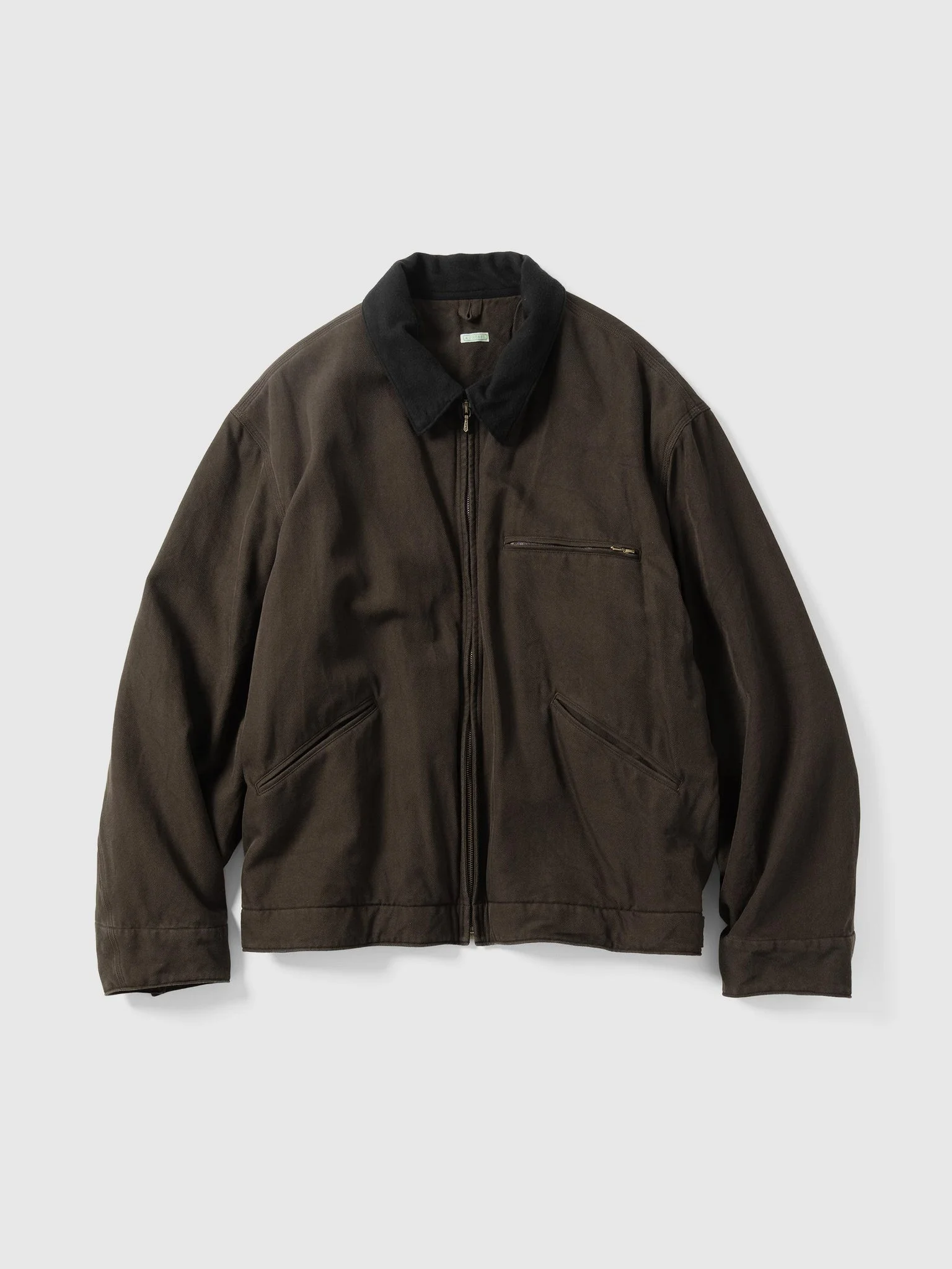 Vintage Silk Cotton Detroit Jacket Brown - 1