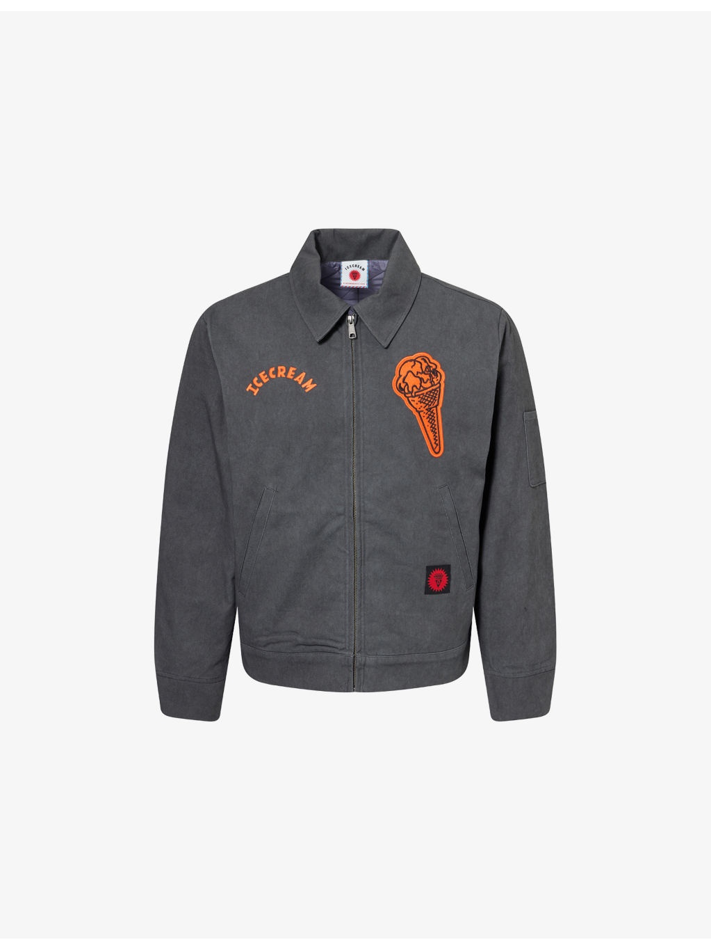 Cone Patch Padded Denim Jacket - 1