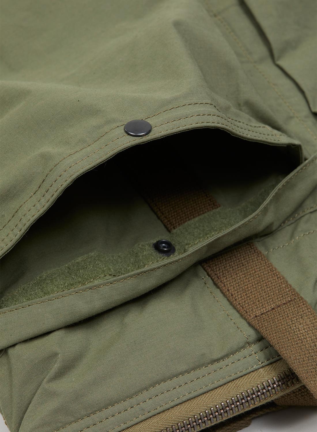 Helmet Bag Mix Cotton Nylon Weather Cloth in Green - 5