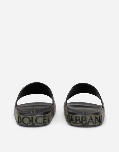 Dolce & Gabbana Camouflage rubber beachwear sliders outlook