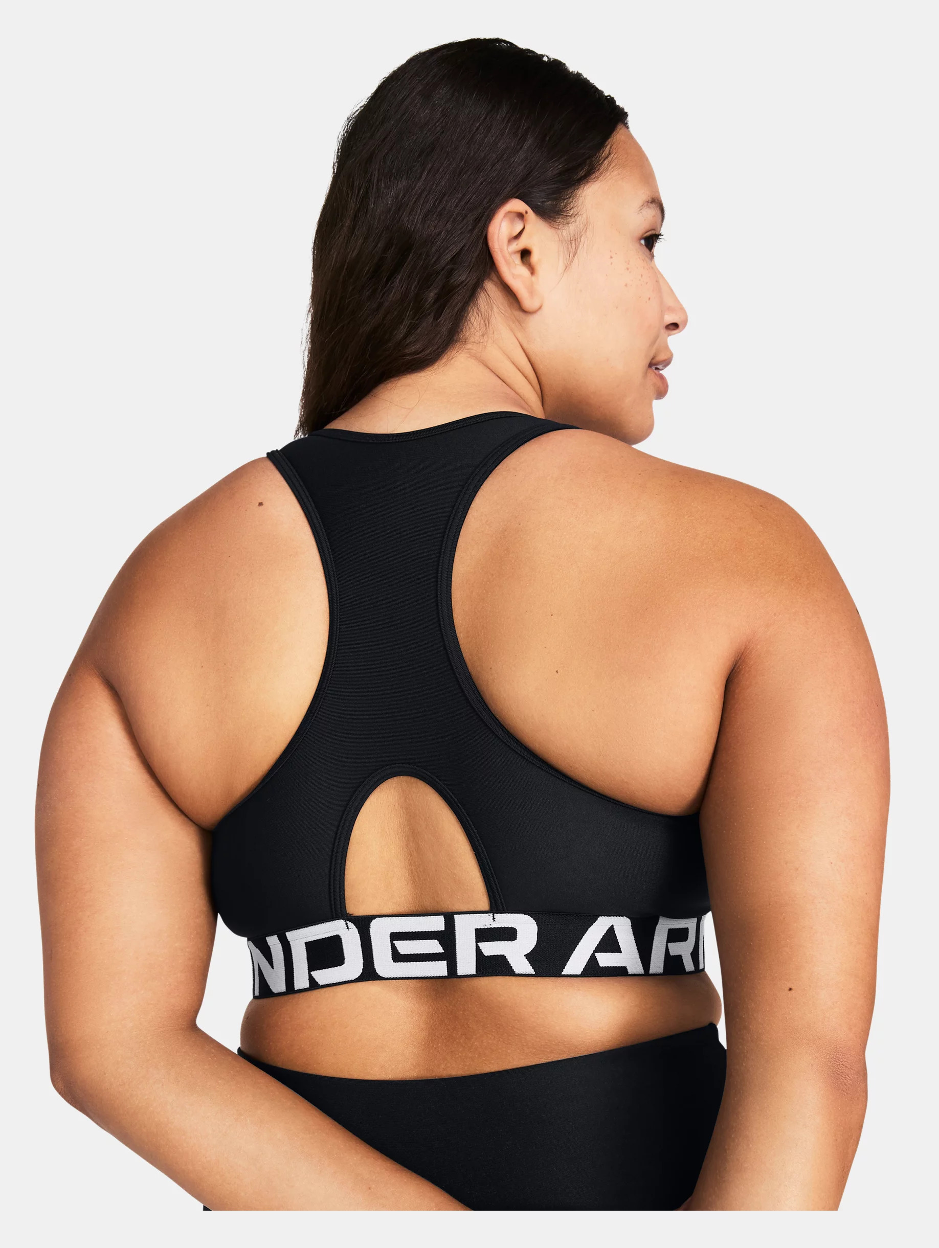 Women's HeatGear® Armour Mid Branded Sports Bra - 11
