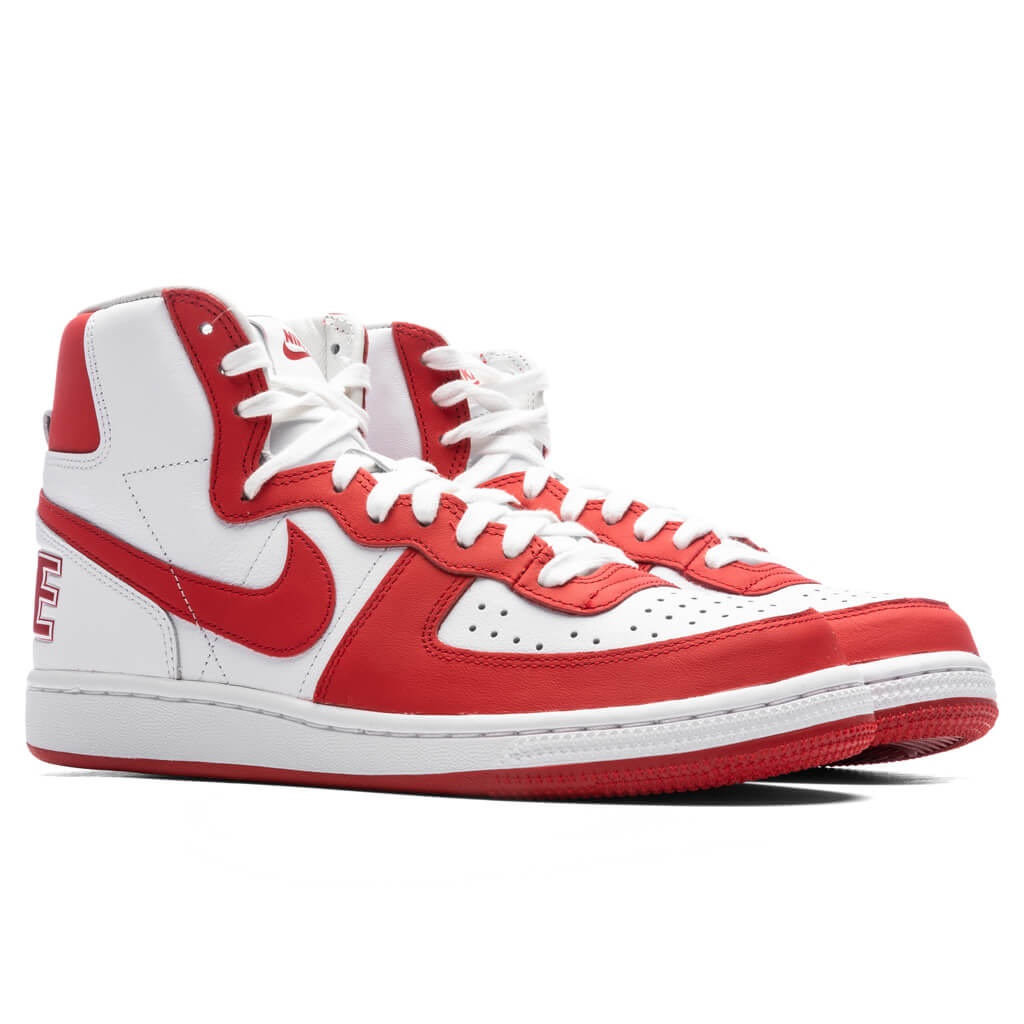 COMME DES GARCONS HOMME PLUS X NIKE TERMINATOR HIGH SP - WHITE/UNIVERSITY RED - 2