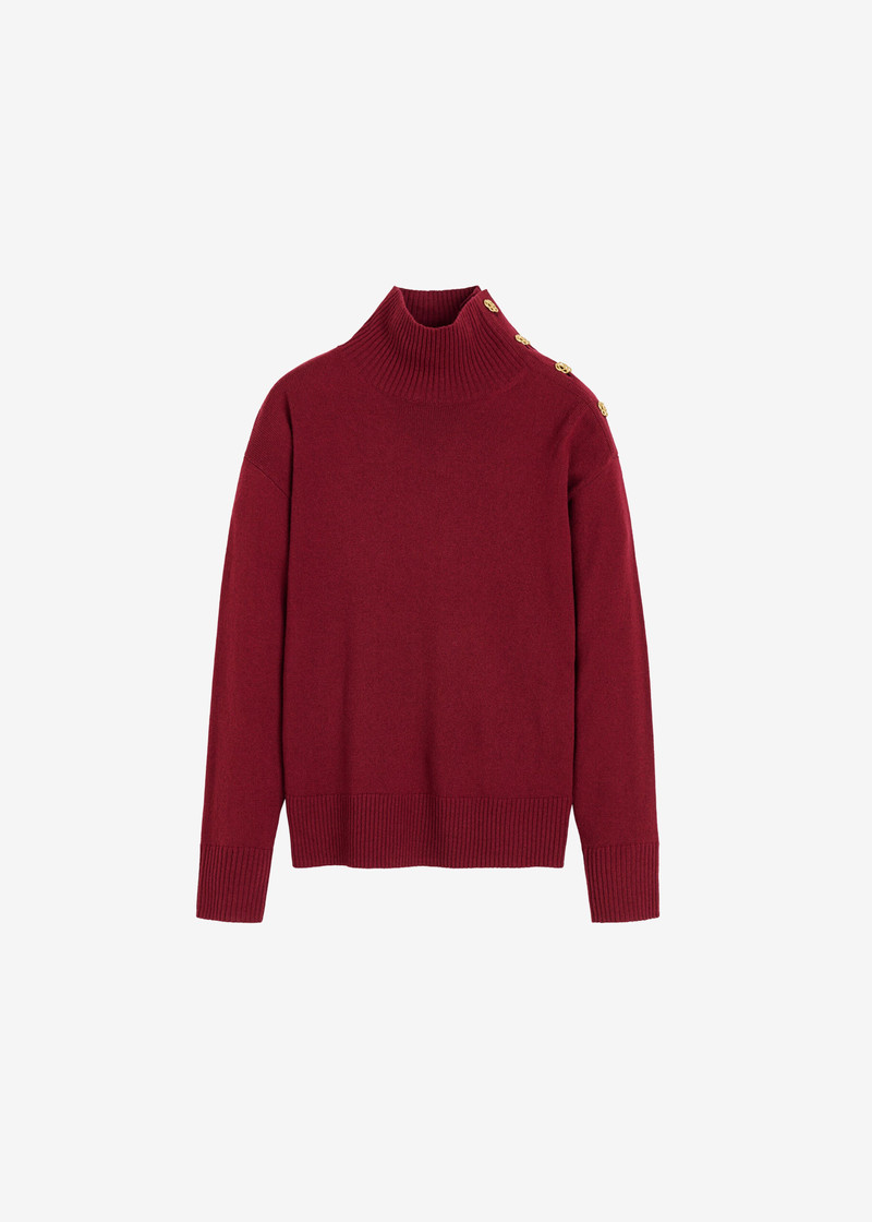 By Malene Birger Vanille Wool Sweater - Cabernet 1