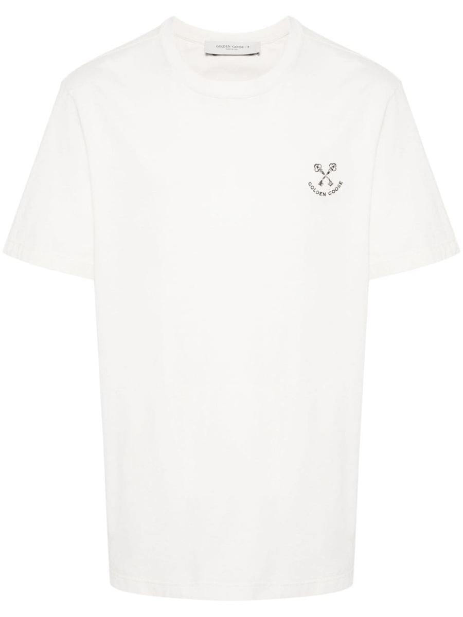 Golden Goose GOLDEN GOOSE COTTON T-SHIRT WITH PRINT - 1