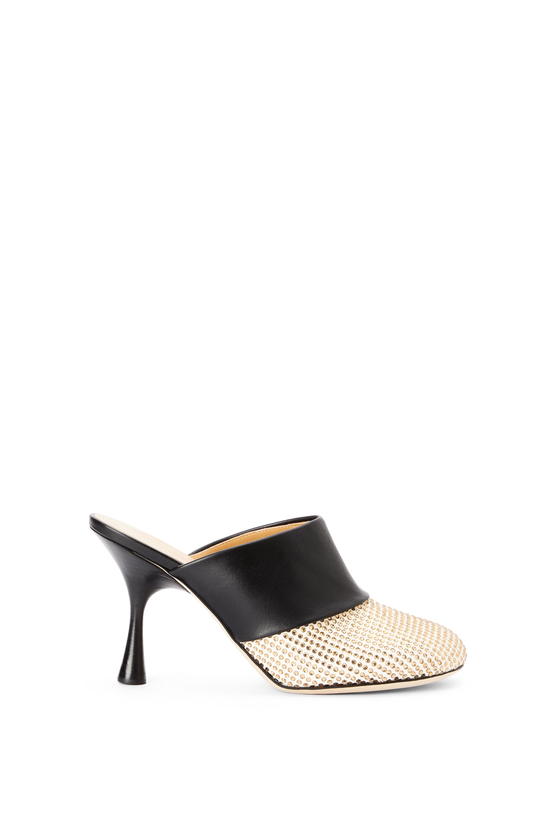 Mule in suede and crystal - 1