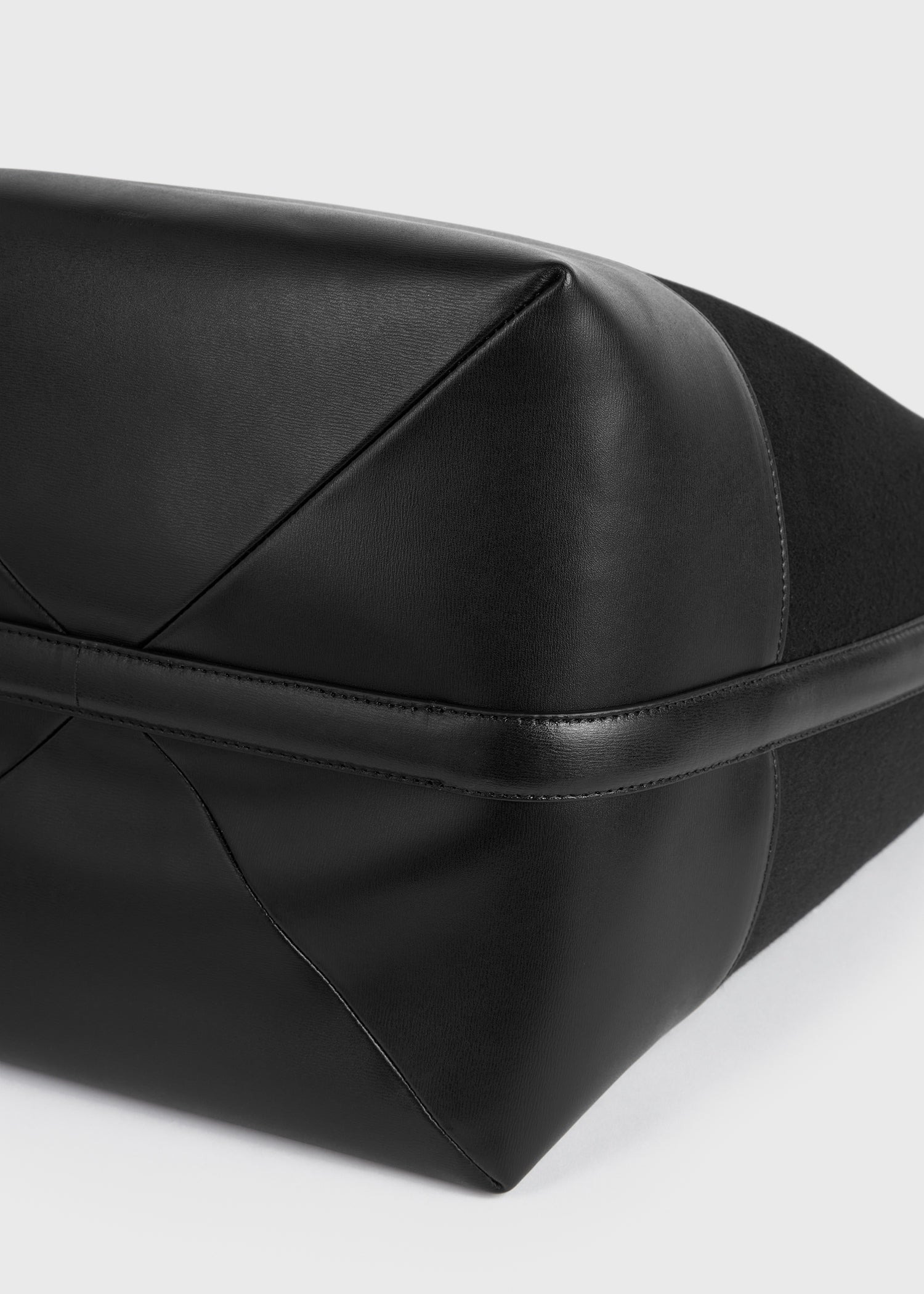 Belted doublé tote black - 7